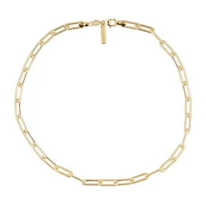 Carrie Link Necklace 16" Gold