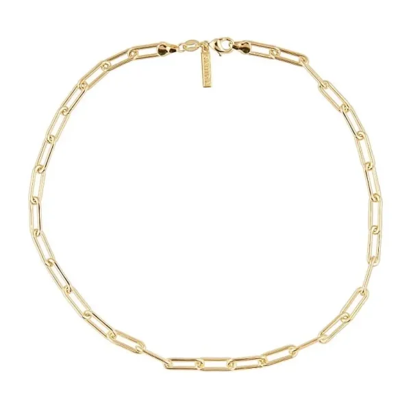 Carrie Link Necklace 16" Gold