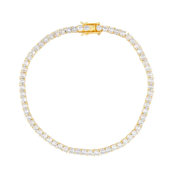 Tennis Bracelet (Gold) Size 6.5