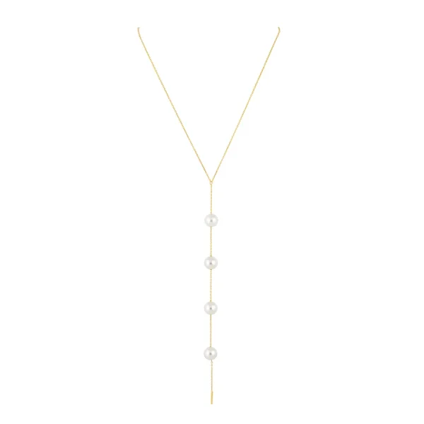 Cindy Pearl Lariat Gold