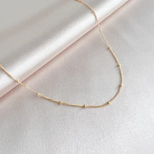Avalon Satellite Necklace Gold Filled 16"