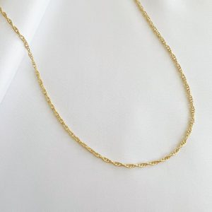 East Coast Rope Layering Chain Necklace Gold Filled Choker 13" + 2" extender
