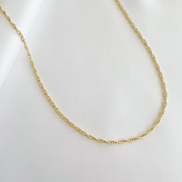 East Coast Rope Layering Chain Necklace Gold Filled Choker 13" + 2" extender