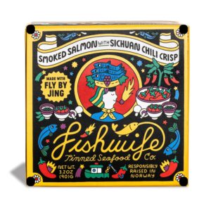 FishWife Smoked Salmon with Fly By Jing Sichuan Chilli Crisp