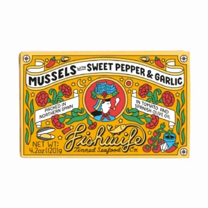 Mussels with Sweet Pepper & Garlic