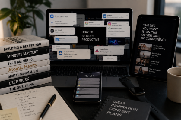 Information overload from constant notifications, advice and digital content
